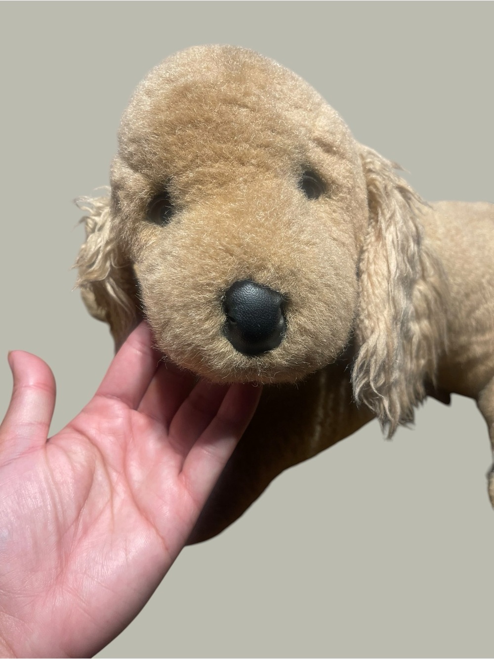 Vintage 1984 Applause Avanti Puppy Dog Plush 15” Beige Tan Rare #931 - Picture 2 of 6